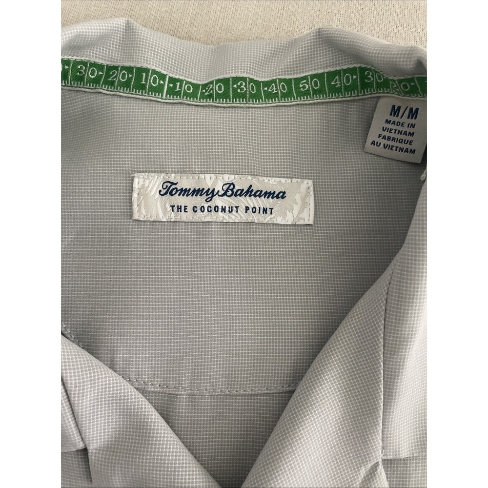 Tommy Bahama Buffalo Bills NFL Coconut Point Grey Camp Shirt Mens Medium Floral - Picture 6 of 9